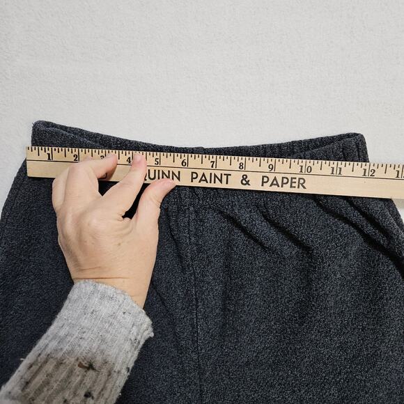 Stephanie Schuster Cropped Pants Princess Knitwear Charcoal Gray Knit Size S - Picture 8 of 11
